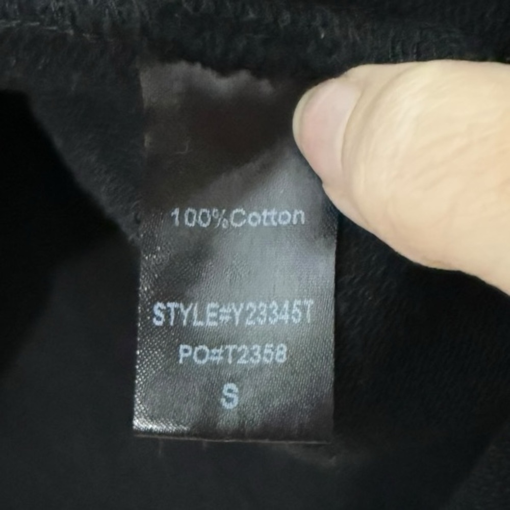 Pomander Place Bowie Oversized Mock Neck Sweatshirt Black Size S - Picture 5 of 7